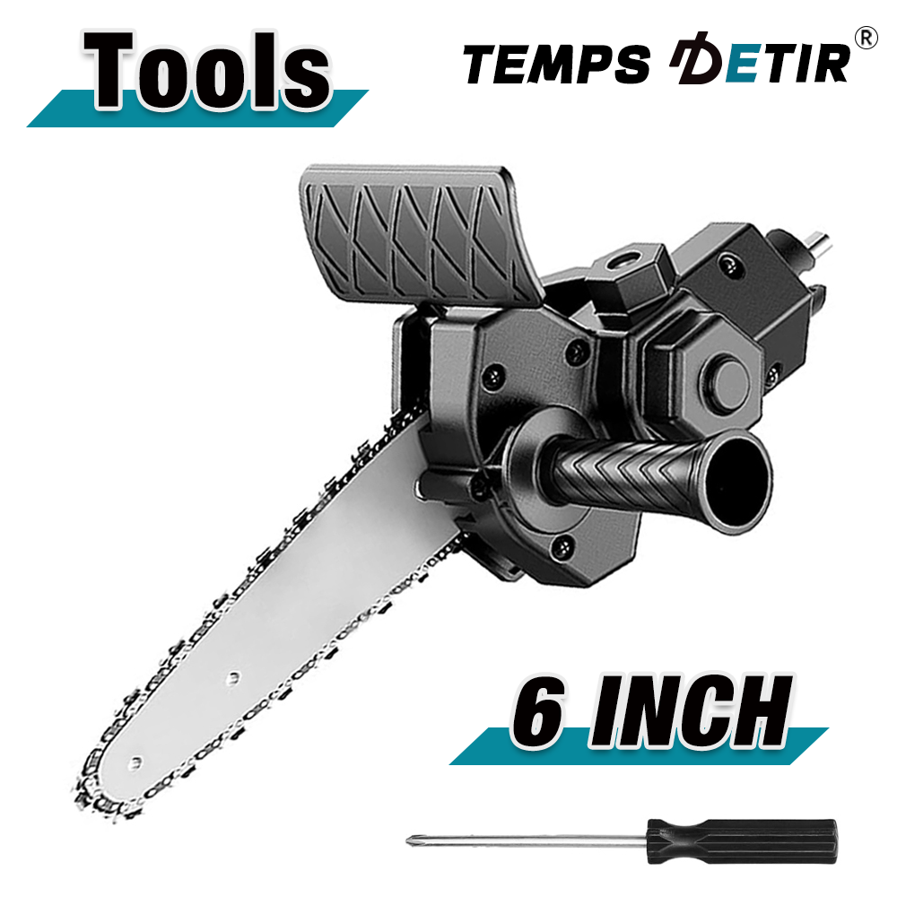 Mini Electric Chainsaw 6 Inch - 6-Zoll-Umrüstwerkzeug für elektrische Bohrmaschinen und elektrische
