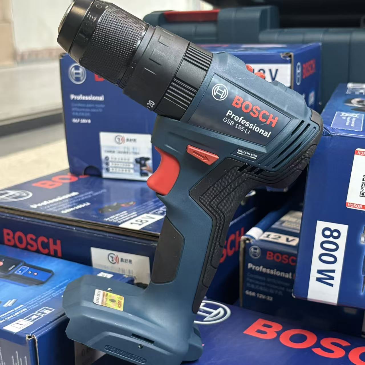 Brushless Cordless Electric Drill 18V - Bosch GSB 185-LI 18V Bürstenloser Akku-Schlagbohrschrauber