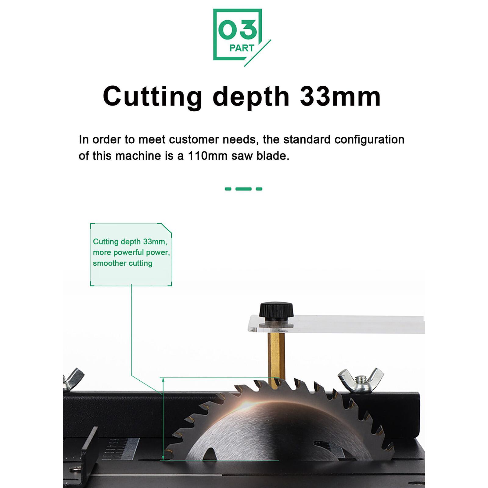 Mini Table Saw For Woodworking - Kompakte 4-Zoll-Kreissäge-Set mit Zubehör, Langlebiges Metallschneidewerkzeug
