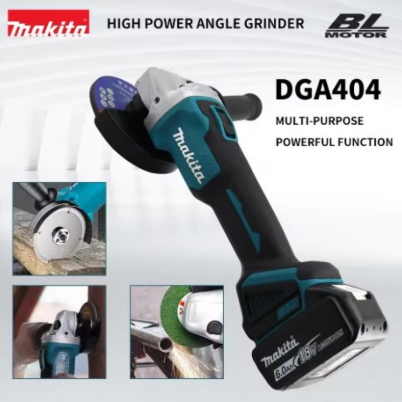 Brushless Angle Grinder Battery Powered - Makita DGA404 Bürstenloser Elektrischer Winkelschleifer 125mm/100mm