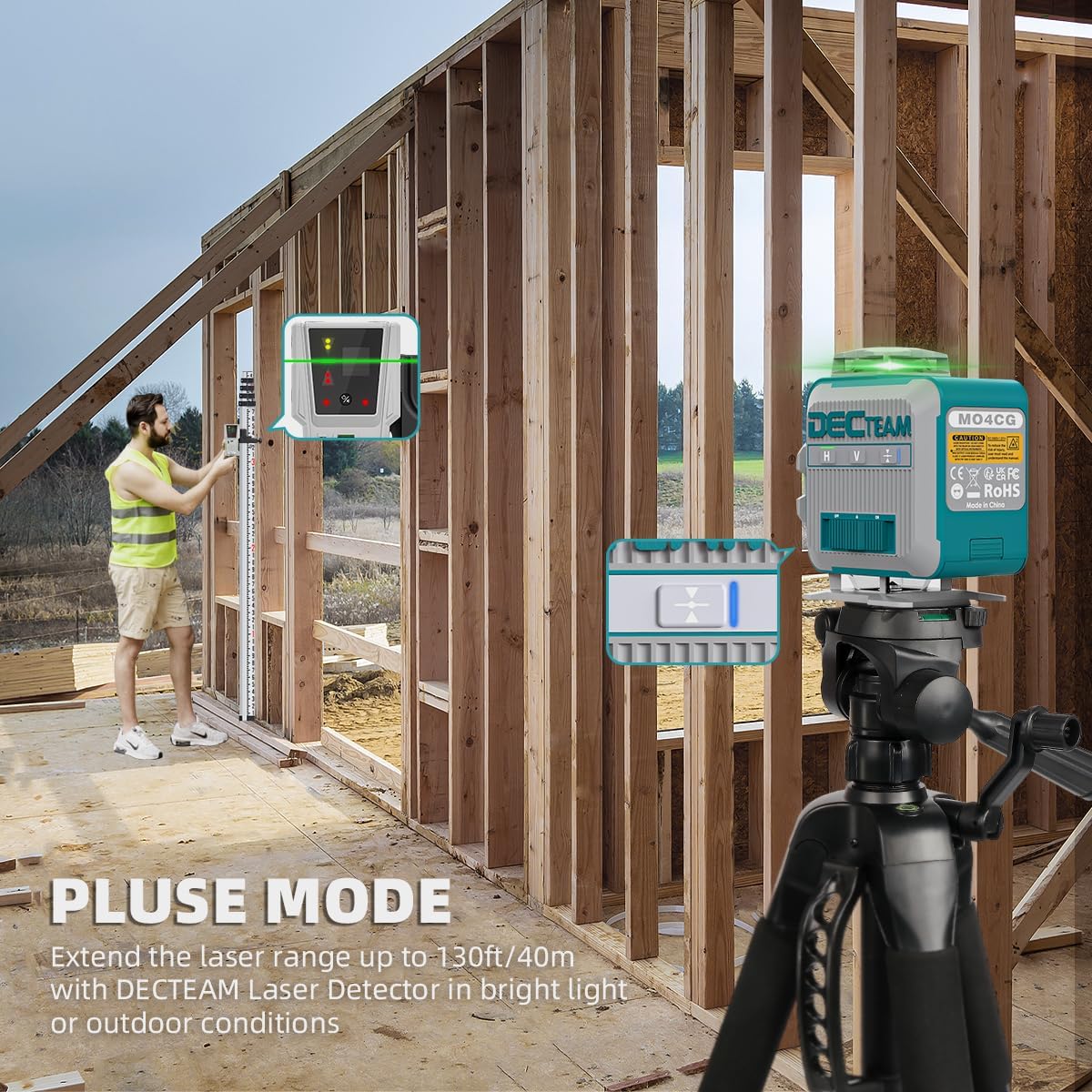 Decteam 4D-Kreuzlinienlaser, 1 – Laser Level 16 Lines 4D Green Bewertung und Preis