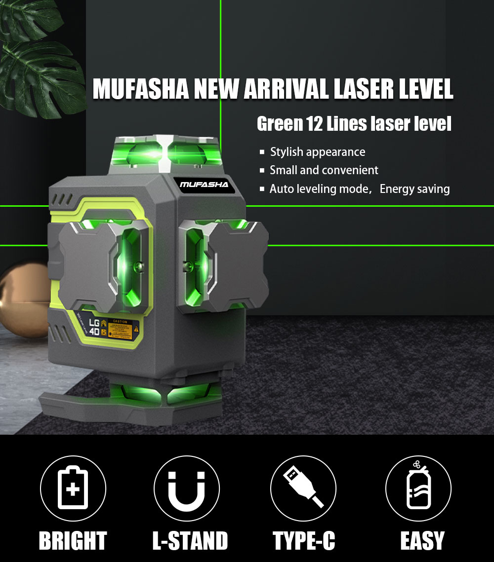 16-Linien-Laser-Nivelliergerät – Laser Level 16 Lines 4D Green Bewertung und Preis
