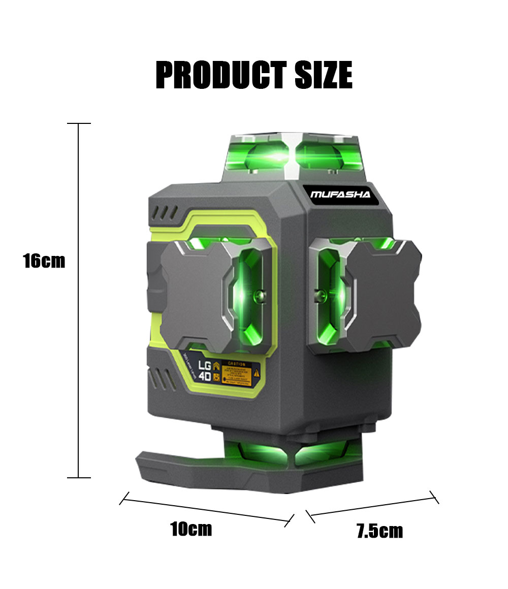 16-Linien-Laser-Nivelliergerät – Laser Level 16 Lines 4D Green Bewertung und Preis